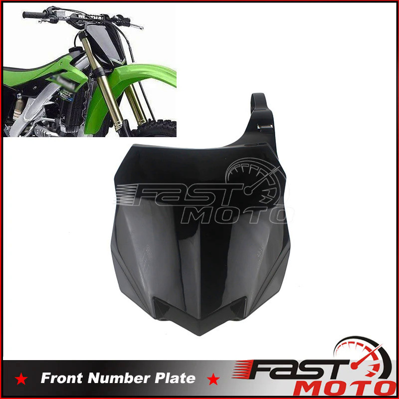 Mf Motorcycle Front Number Plate Card Enduro Dirt Bike Off Road Supermoto Plastic Front Number Plate