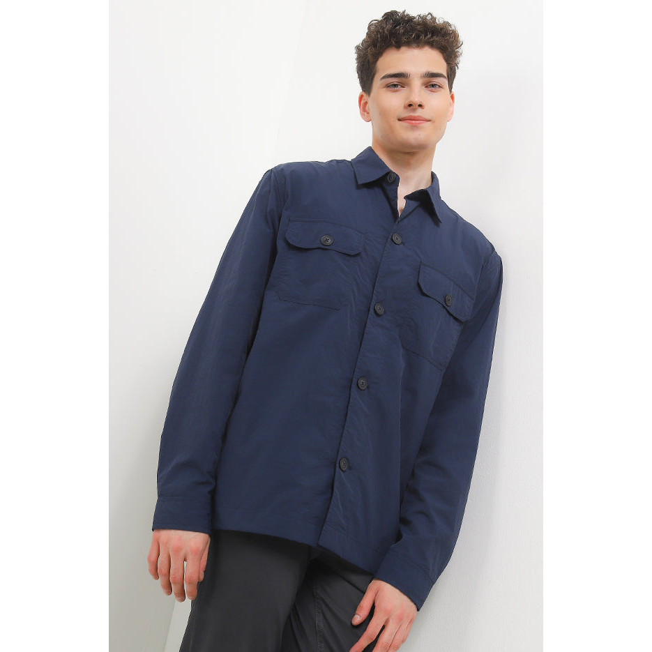 KEMEJA Cardinal เสื้อเชิ้ตแขนยาวโอเวอร์ไซส์ผู้ชาย EL002J02H