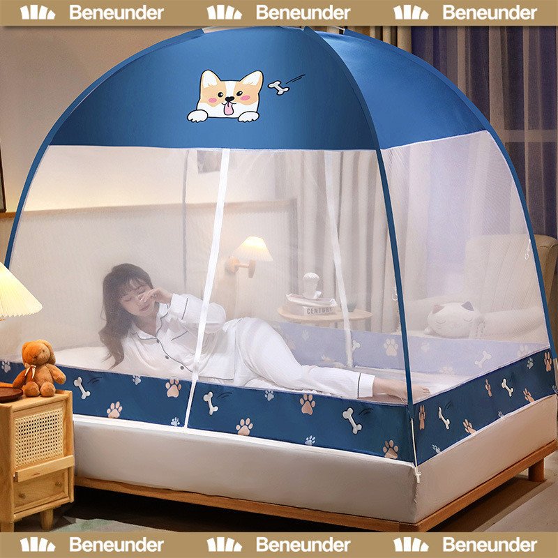 มุ้งกันยุง 【4ฟุต 5ฟุต 6ฟุ】 มุ้งครอบผู้ใหญ่ มุ้งเต็นท์ กันแมลง ป้องกันเด็กตยง มุ้งกันยุงแบบมีซิป มุ้งมีประตู