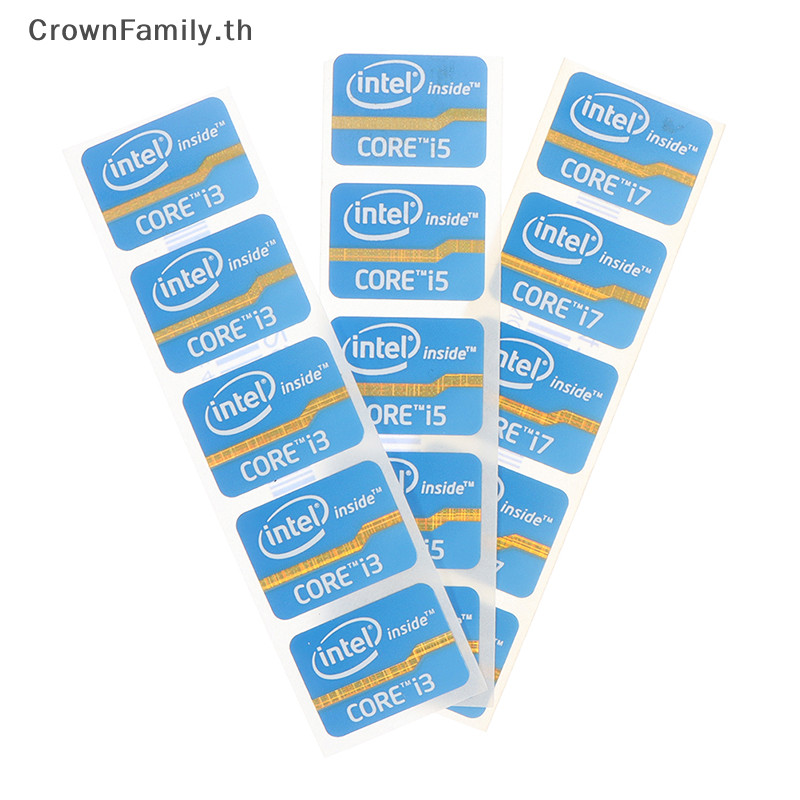 [CrownFamily] สติกเกอร์ฉลากโลโก้ อัลตร้าบุ๊ก Intel Core i3 i5 i7 [TH]