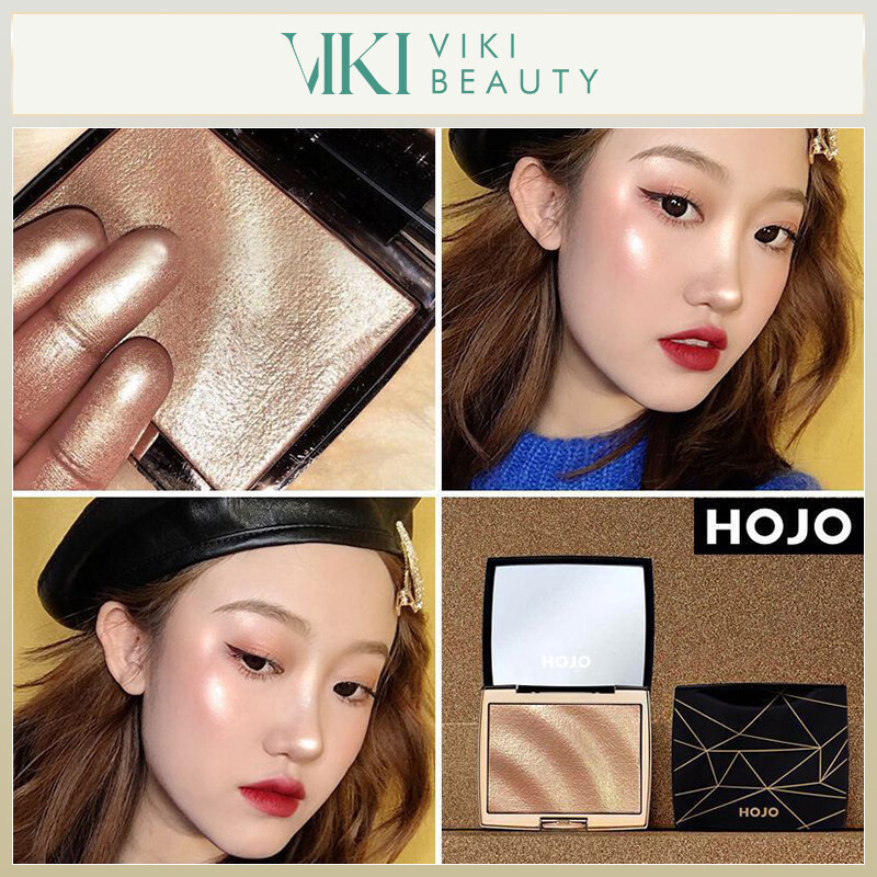 HOJO 8029 ไฮไลท์ เม็ดสีแน่น ไฮไลทหน้าโกลด์ ไฮไลท์การแต่งหน้าสามมิติ ปัดแล้วฉ่ำวาวมาก ไฮไลท์สามมิติ Shimmering High-Disk