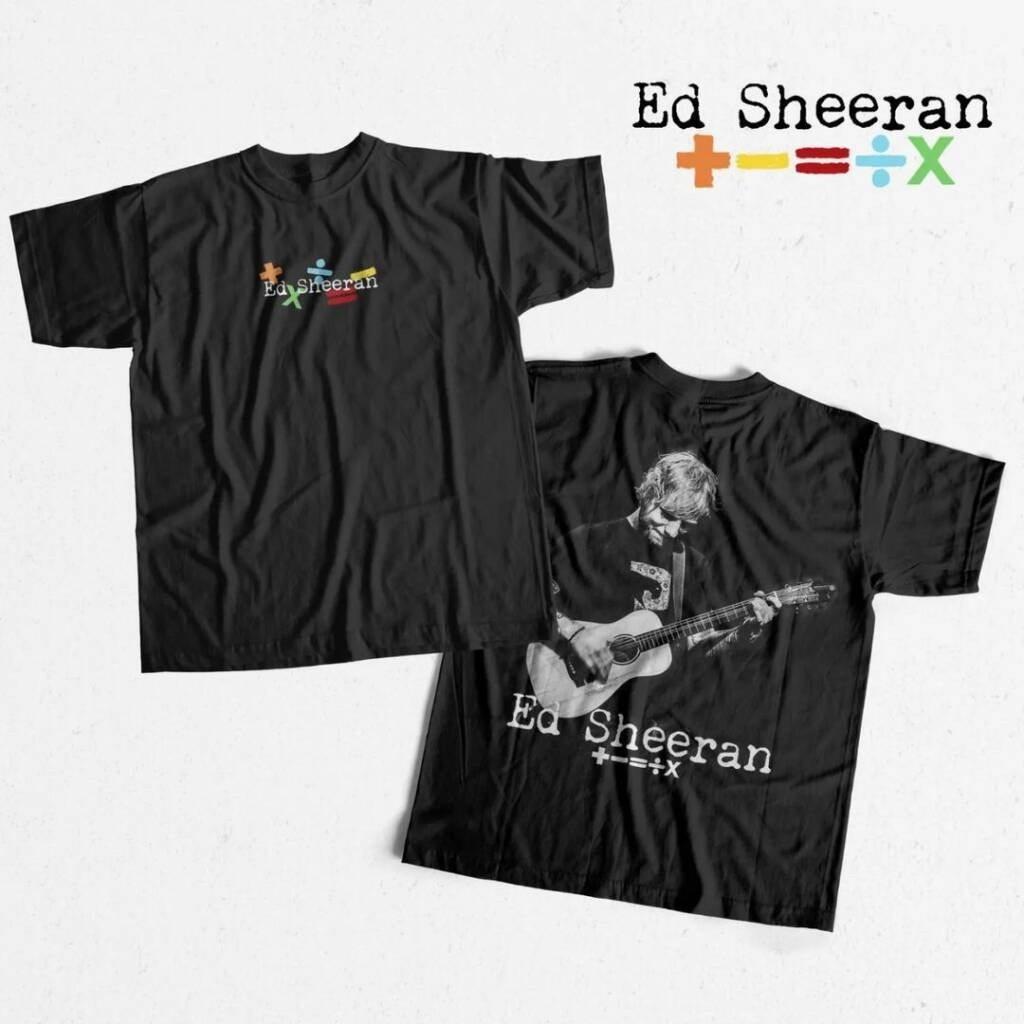 Ed Sheeran เสื้อยืดท่องเที่ยวคณิตศาสตร์