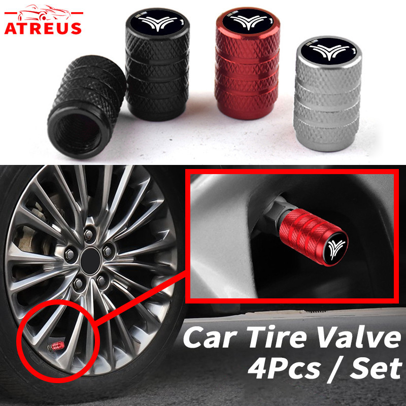 4 ชิ้น Neta V จุกปิดท่อเติมลมยาง​ สำหรับรถยนต์​ จุกลมยาง​อลูมิเนียมอัลลอยด์ จุกลมยางรถยนต์