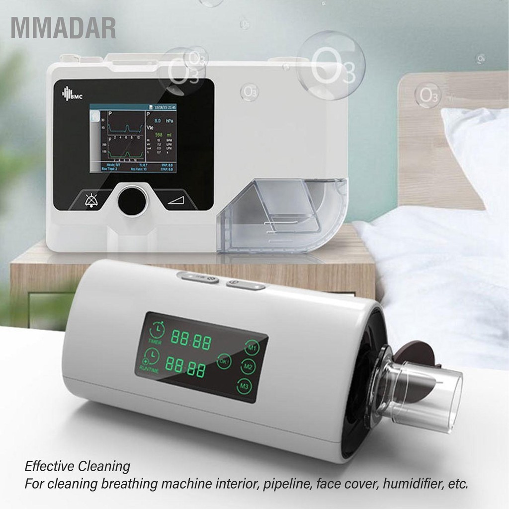 MMADAR เครื่องทำความสะอาดระบบหายใจ 3 โหมดการทำงาน ชาร์จ USB เครื่องทำความสะอาดไฟฟ้าพร้อมอะแดปเตอร์