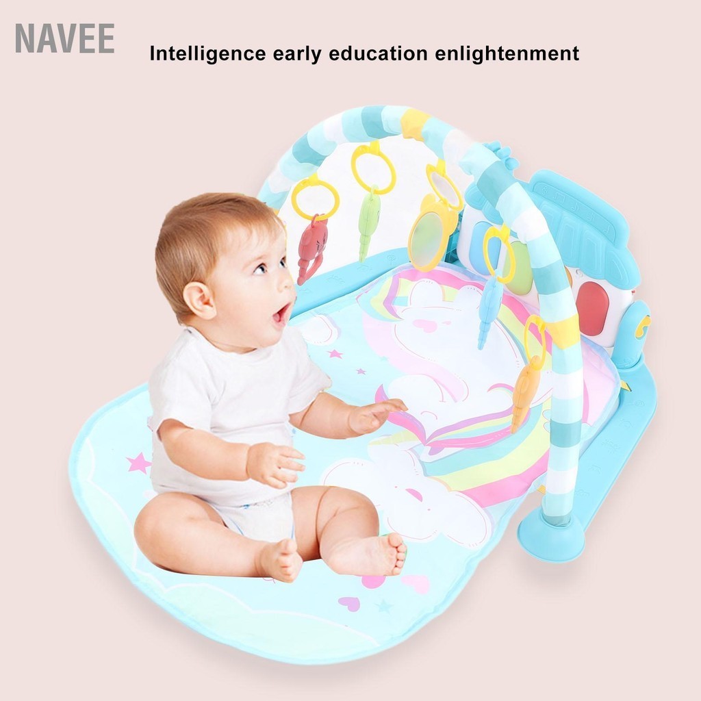 NAVEE Baby Playmat Piano Smart Stage Detachable Musical Education Infant for Fitness