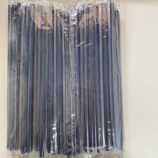 หลอดตรง 5,6 มม หุ้มฟิล์ม มี 3 สี กรมท่า/ขาว/เทา/แดง จำนวน 100 เส้น หลอดหุ้มพลาสติก