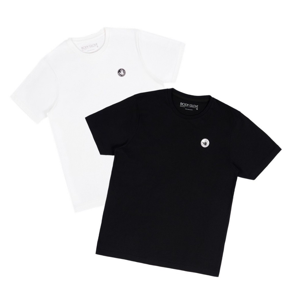 BODY GLOVE Basic T-Shirt Winter เสื้อยืดแขนสั้น สีขาว-ดำ 2024 S-5XL