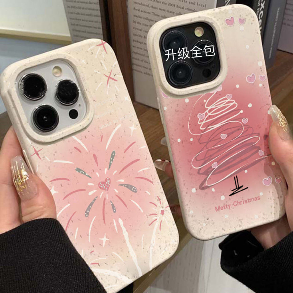 For iPhone 11 เคสโทรศัพท์มือถือ For เคสไอโฟน14 15 12 Pro Max X XR XS MAX 6 7 8 14 15 Plus 12 13 MINI Pink Fireworks เค