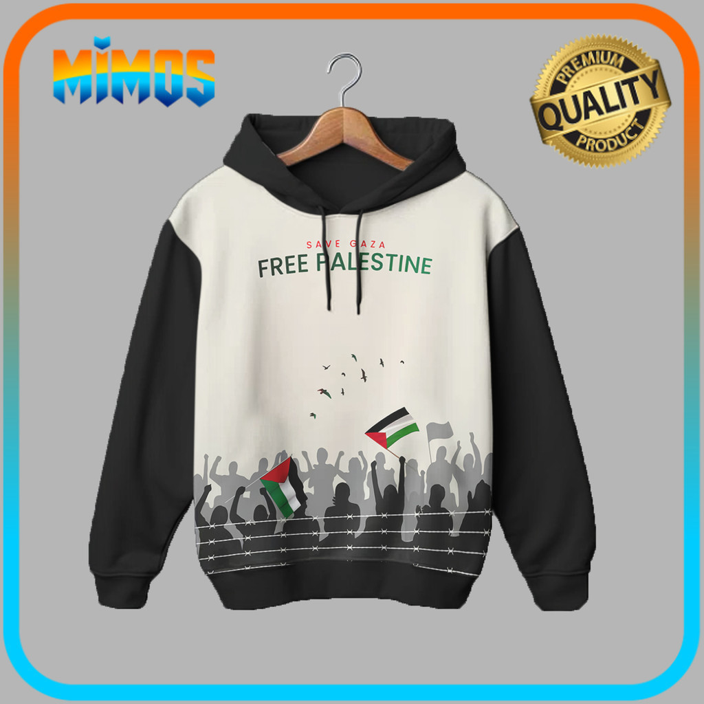 เสื้อฮู้ดเด็ก S1202 Save Gaza 3D Childrens Game S1202 Save Gaza_JA เสื้อผ้าเกมสําหรับเด็ก 3D - Mimos