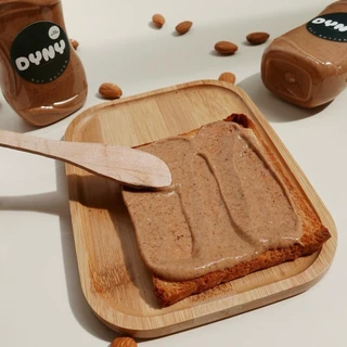 DyNy Almond butter เนยถั่วแอลมอนด์ 100% ไม่ได้ใส่น้ำตาล ไม่ได้ใส่น้ำมันเพิ่ม