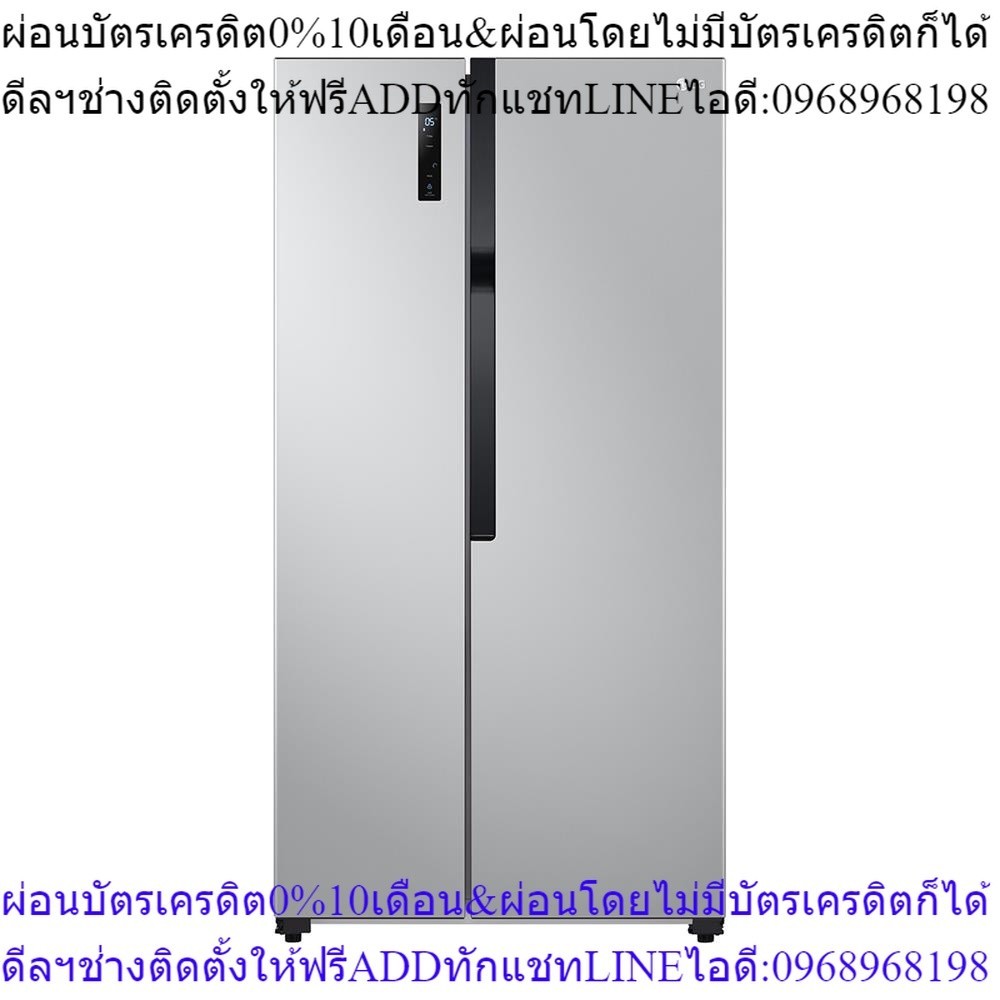 HIDE INFO  D LG ตู้เย็น SIDE BY SIDE รุ่น GC-B187JQAM 18.3 คิว สีเงิน