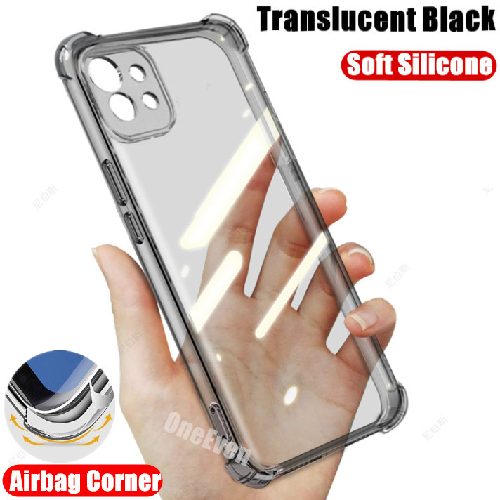 สําหรับ Xiaomi 11 Lite 5G NE 2109119Dg 2107119ดีซี 2109119Di เคสซิลิโคนเจลลี่นิ่ม โปร่งแสง สีดํา ใส เกรดทหาร ป้องกันรอยขีดข่วน ฝาหลัง