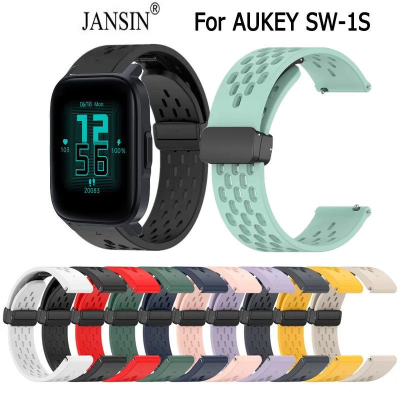 สายนาฬิกา  ยางซิลิโคน ตัวล็อคสายแม่เหล็ก AUKEY SW-1S