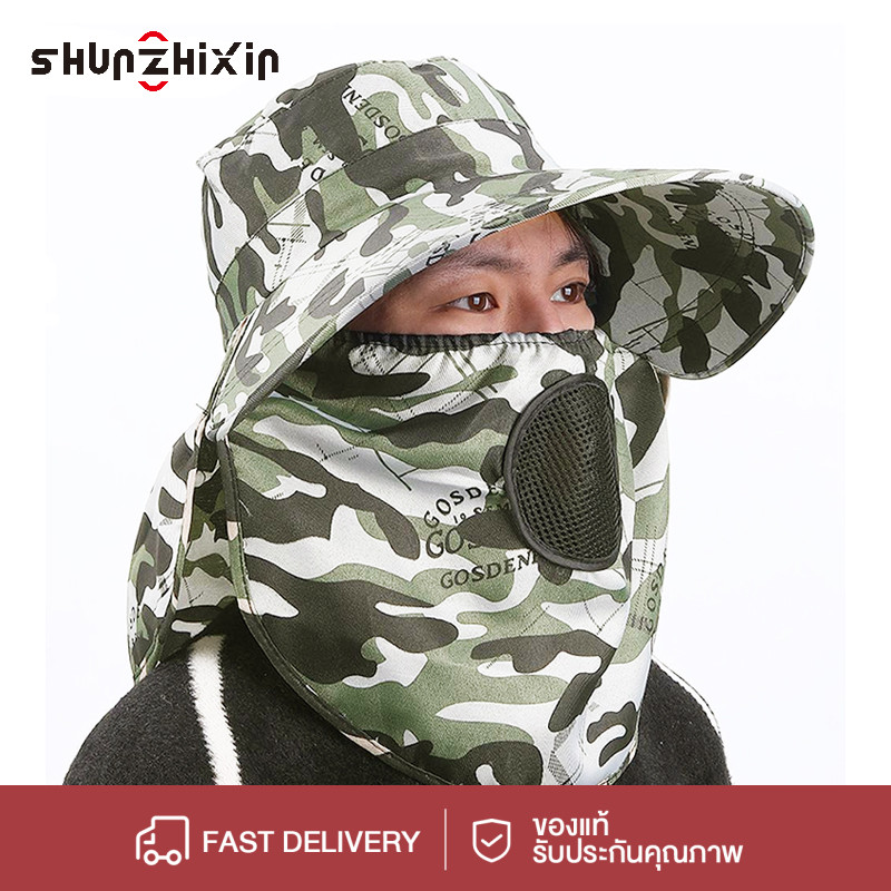 SZX ลำลอง หมวกปีนเขา โพลีเอสเตอร์ ผู้ชาย ทำนาทำนาทำนา กลางแจ้ง มีพนังคอ