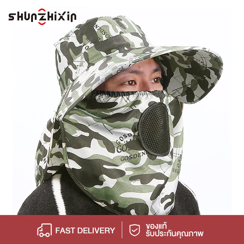 SZX ลำลอง หมวกปีนเขา โพลีเอสเตอร์ ผู้ชาย ทำนาทำนาทำนา กลางแจ้ง มีพนังคอ