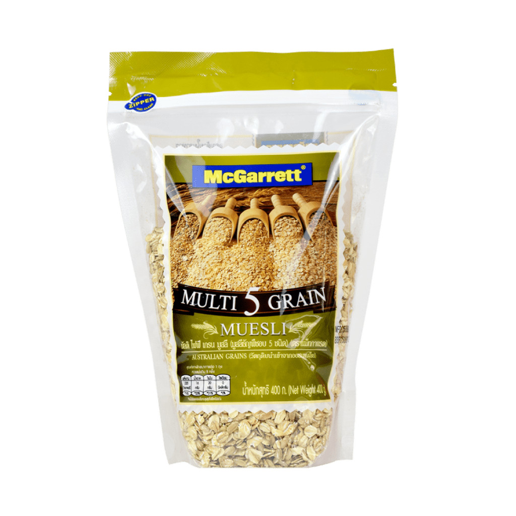 Muesli multi 5 Grain ตราMcGarrett ขนาด 400 กรัม (05-5352)