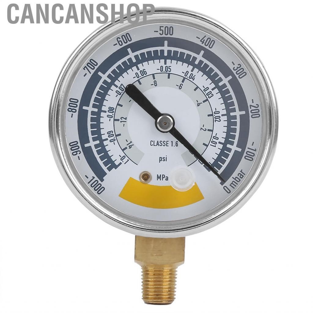 Cancanshop เครื่องมือวัดความดันสุญญากาศความแม่นยำสูง 0 to -14psi/kpa