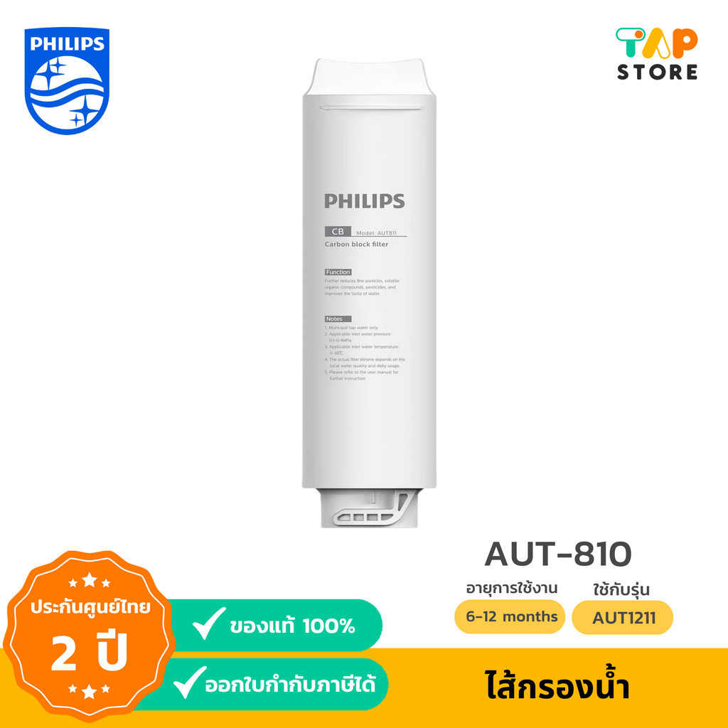 ไส้กรองเครื่องกรองน้ำ  Philips AUT810CP Filter /AUT840UF Filter/AUT811CB  สำหรับเครื่องกรองน้ำรุ่น U