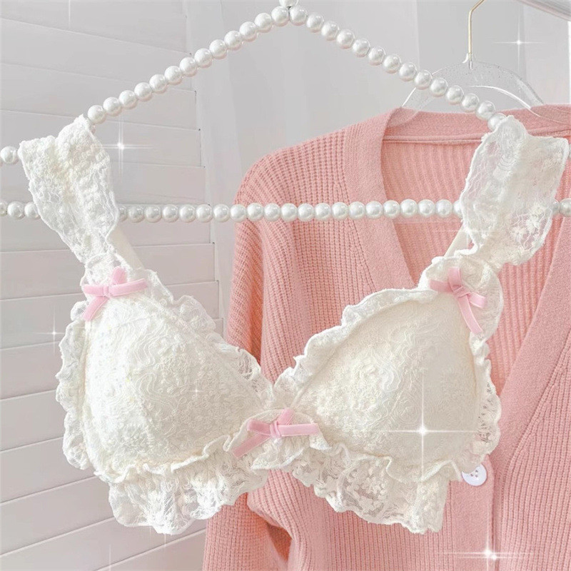 Cod ชุดชั้นในดันทรง ประดับโบว์น่ารัก ใส่สบาย สําหรับผู้หญิง