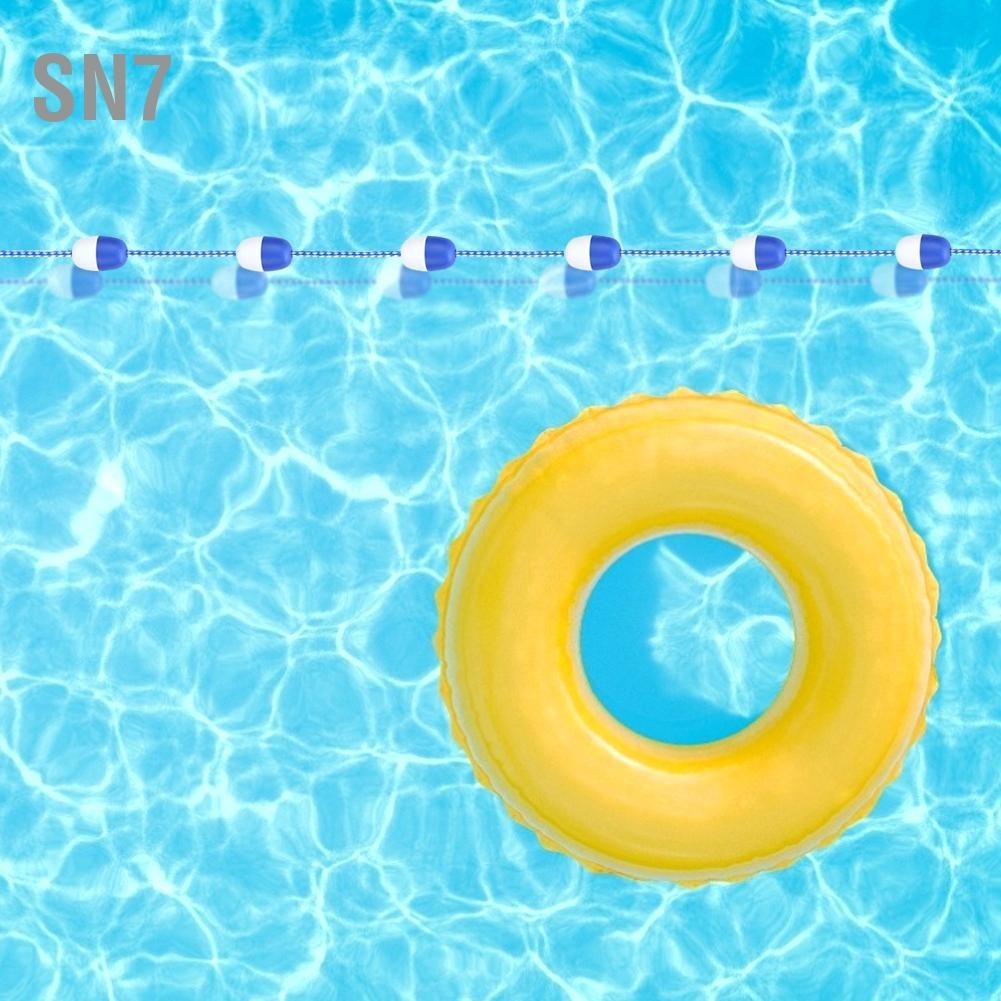 SN7 5 เมตรสระว่ายน้ำความปลอดภัยแบ่งเชือกลอยเชือกเลนสายอุปกรณ์สระว่ายน้ำ (11 ลูก)