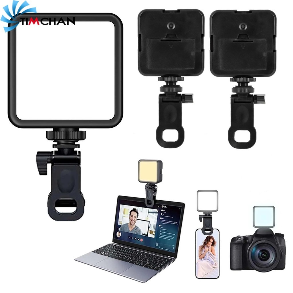 ไฟเติมแสงแต่งหน้า ถ่ายภาพ - โคมไฟปรับความสว่างได้ - ไฟวิดีโอ LED - ไฟเซลฟี่โฟกัส ขนาดเล็ก - ไฟเติมแสงสมาร์ทโฟน - สําหรับกล้อง / แท็บเล็ต / แล็ปท็อป