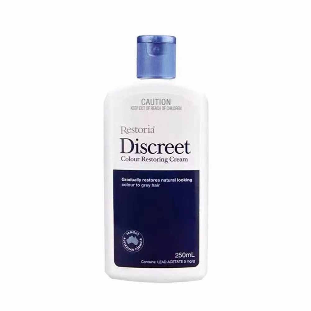 Restoria Discreet Grey Hair Color Restoring Cream Treatment Unisex 250ml