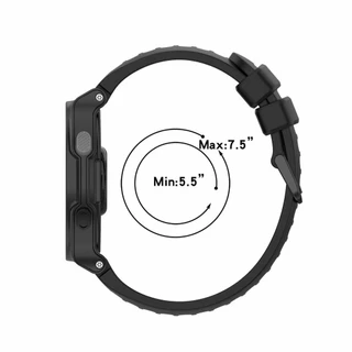 สายนาฬิกา(พร้อมอุปกรณ์)Garmin 220/235/230/620/630/735XT/235Lชิลิโคนสองสีล็อคสีดำApproach s20/s5/s6