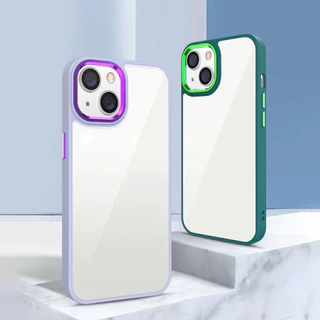 🔥COD 3IN1 Case For เคส iPhone 16 11 14 15 13 12 Pro Max 8 7 Plus XR X XS SE เคสโทรศัพท์อะคริลิคกันกระแทกด้านหลังแบบนุ่ม