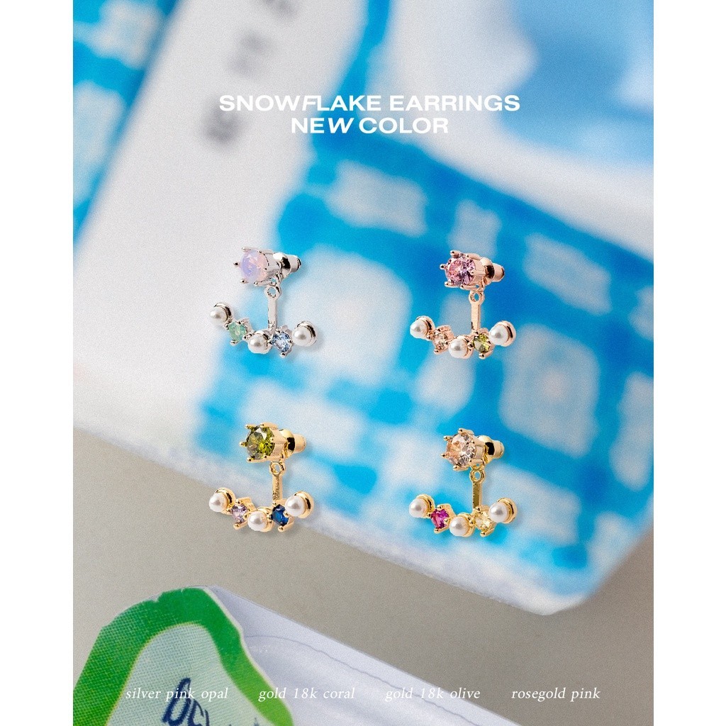 ก้านหู Julys - snowflake earrings