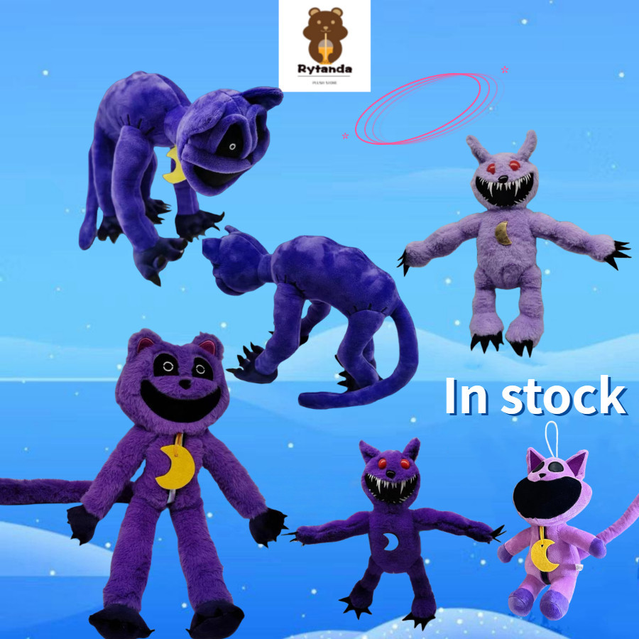✨In stock✨Smiling Critters Plush Toy CatNapตุ๊กตา น่ารักแมวสีม่วงตุ๊กตาตุ๊กตาของเล่นเ ของขวัญวันเกิดสำหรับเด็กชายและเด็กหญิง