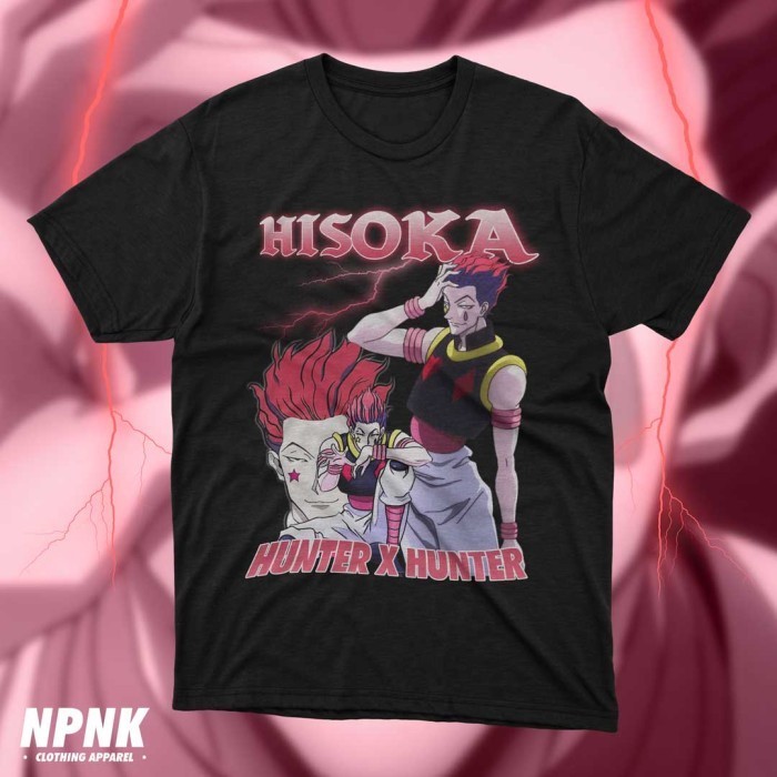 Kaos Hisoka - Hunter x Hunter Anime Vintage Bootleg T Shirt - S
