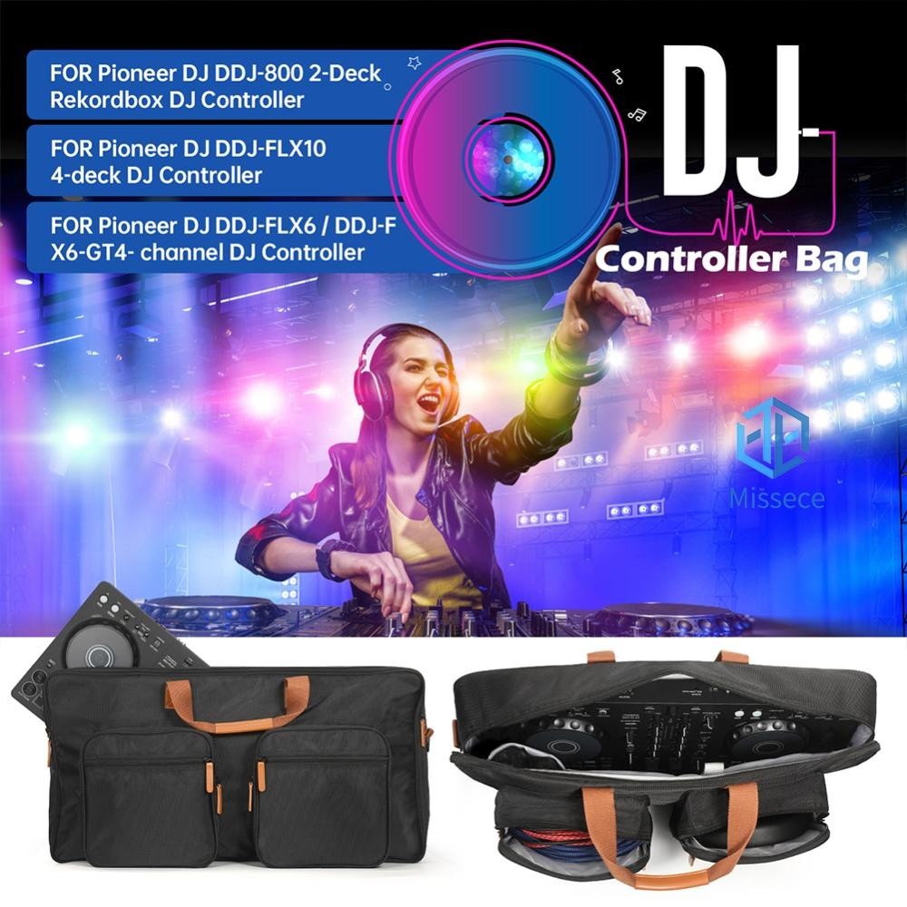 กระเป๋าเก็บเครื่องเล่นดีเจ กันฝุ่น สําหรับ Pioneer DJ DDJ-800 DDJ-FLX104 FLX6 [Missece.th]