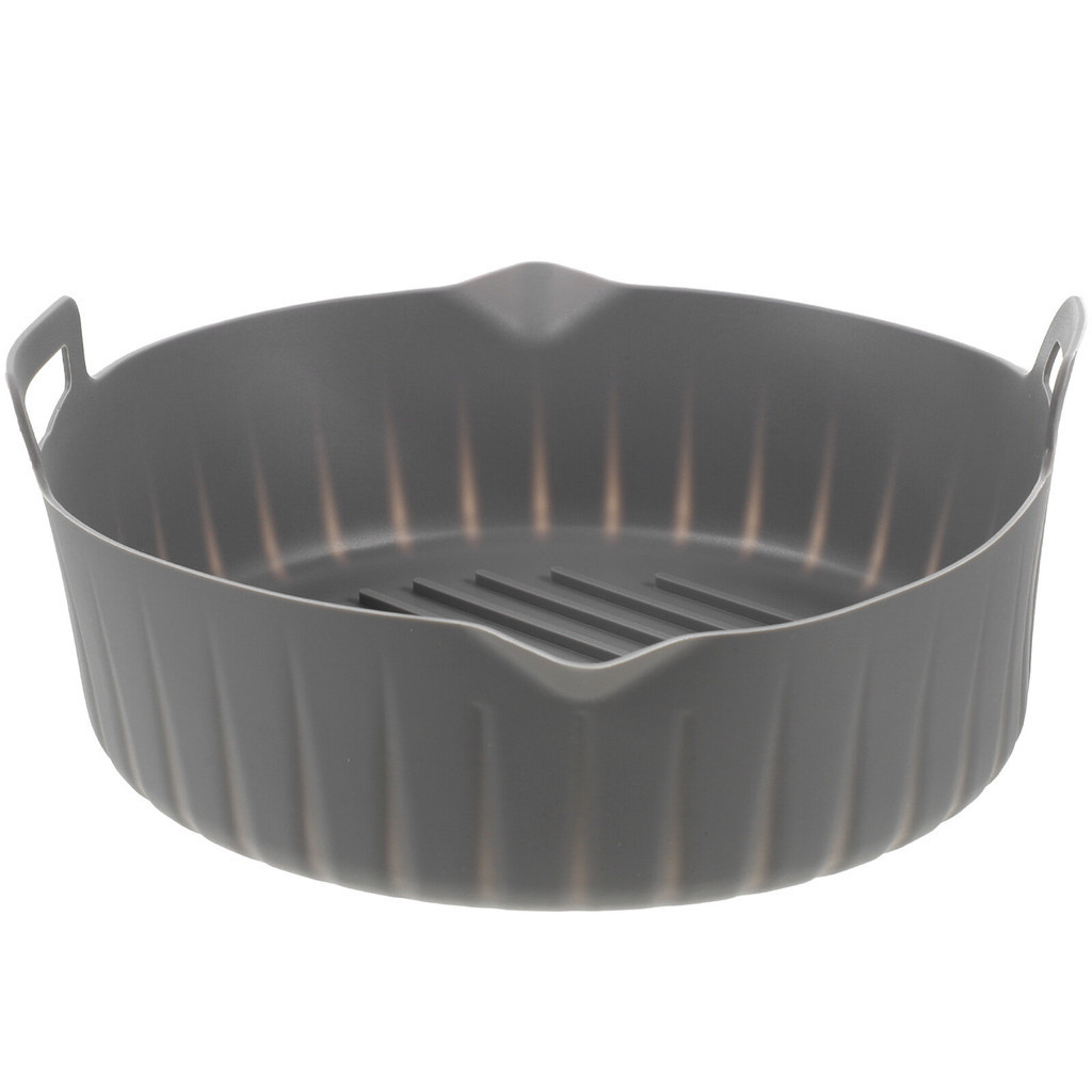 ในสต็อก Air Fryer หม้อซิลิโคน Round Non-Stick Air Fryer Silicone Liner เข้ากันได้กับด้ามจับ