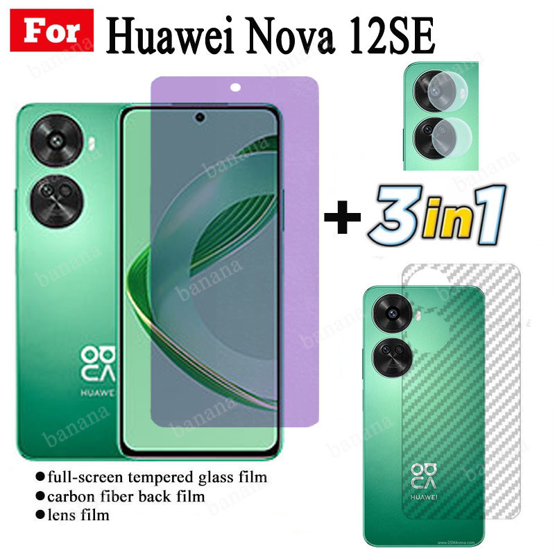 Huawei Nova 12SE Anti Blue Light RayกระจกนิรภัยHuawei Nova 12i 12s Nova 10SE 9SEป้องกันหน้าจอ+ฟิล์มเ