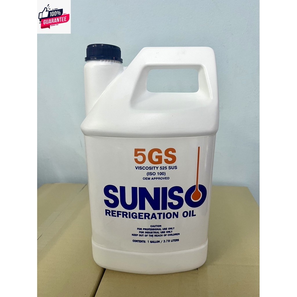 SUNISO 5GS น้ำมันคอมแอร์ เพรสเซอร์ R12 R22 SUNISO 5GS แกลลอนใหญ่ 3.78 ลิตร น้ำมันคอมแอร์รถยนต์ น้ำมั