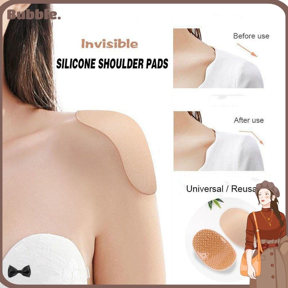 Bubble แผ่นซิลิโคนเสริมไหล่ แบบนิ่ม 2 ชิ้น