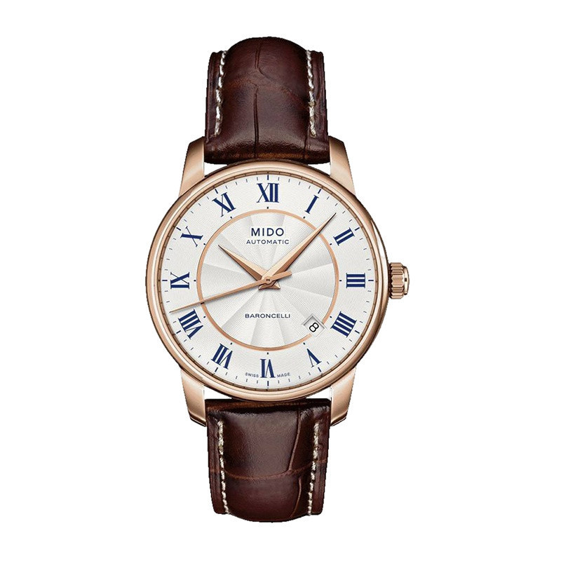 Mido Baroncelli Seriesm8600.2.21.8 นาฬิกาข้อมือ เส้นผ่าศูนย์กลาง 38 มม. 80 20 ปี สําหรับผู้ชาย