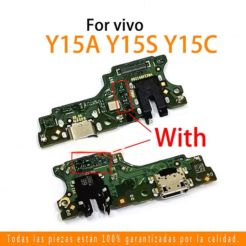 ใหม่สําหรับ Vivo Y15A Y15S Y15C USB ชาร์จพอร์ต Dock Connector ชาร์จพอร์ต Flex สายอะไหล่ซ่อม