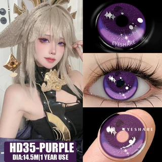 [จัดส่งจากประเทศไทย] Eyeshare คอนแทคเลนส์ สีม่วง Y2K สําหรับนักเรียน ผู้หญิง 1 คู่