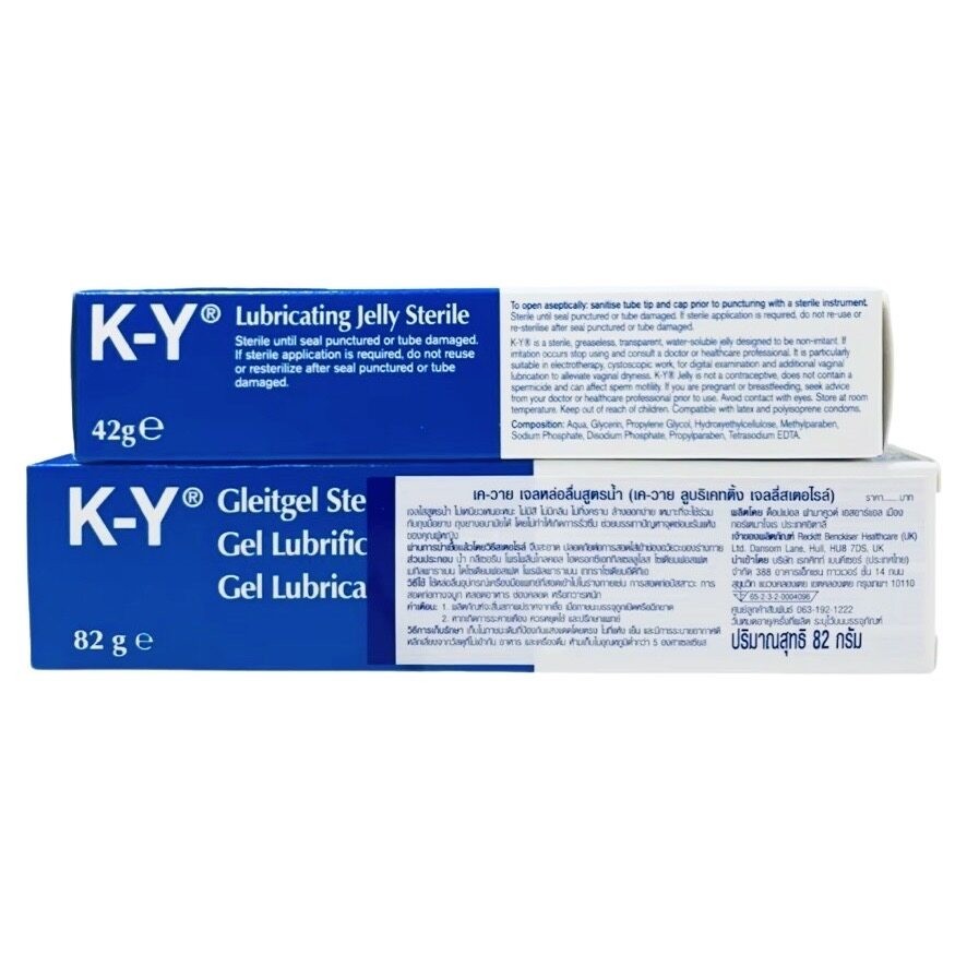 เควาย เจลสูตรน้ำ KY Lubricating Jelly Sterile มีให้เลือก 2 ขนาด 42 g./ 82 g.