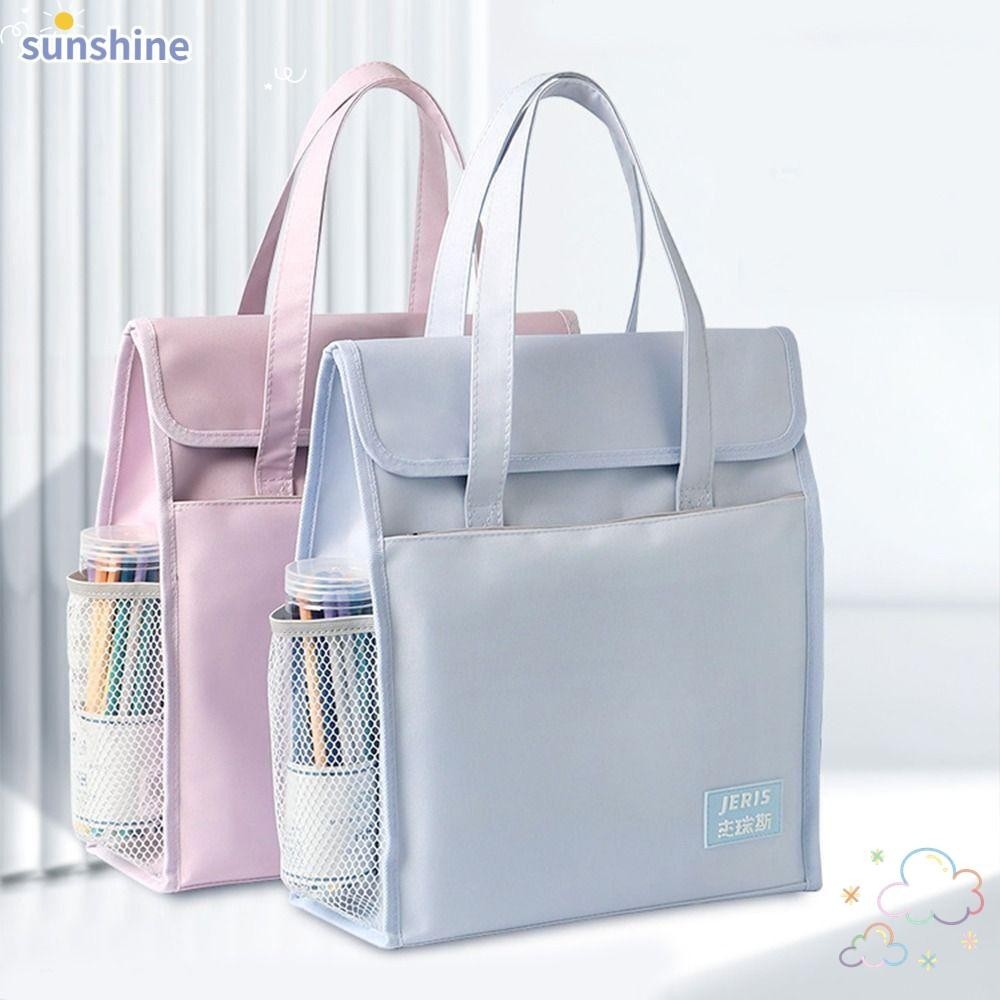 Ssunshine แฟ้มใส่เอกสาร ขนาด A4 กันน้ํา แบบพกพา ที่ทนต่อการสึกหรอ สําหรับนักเรียน