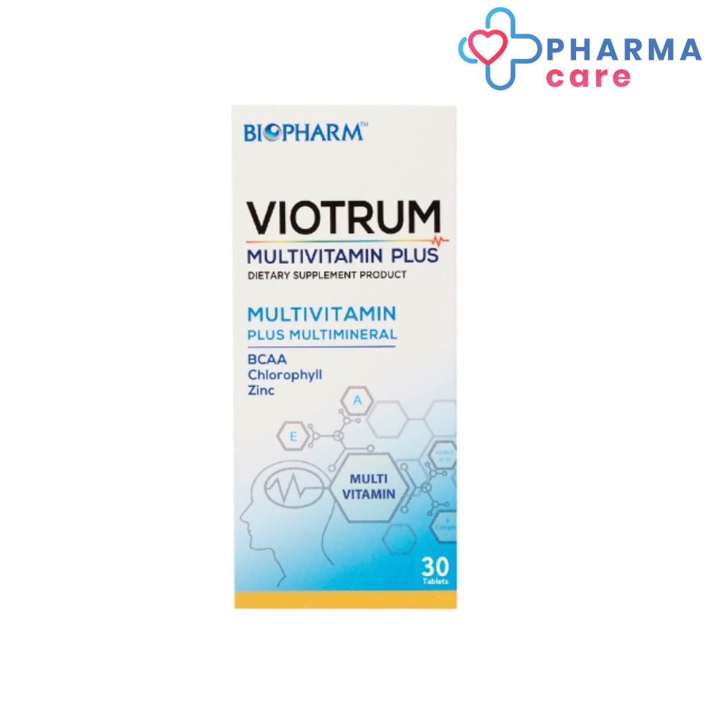 BIOPHARM Viotrum Multivitamin Plus ไวโอทรัม มัลติวิตามิน พลัส ขนาด 30 เม็ด [PC]