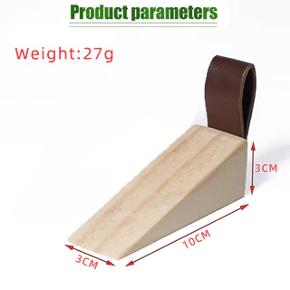 ที่กั้นประตู ที่ขัดประตู​ door stopper แผ่นยึดประตูด้านหลัง กันประตูปิดทำจากไม้จริง