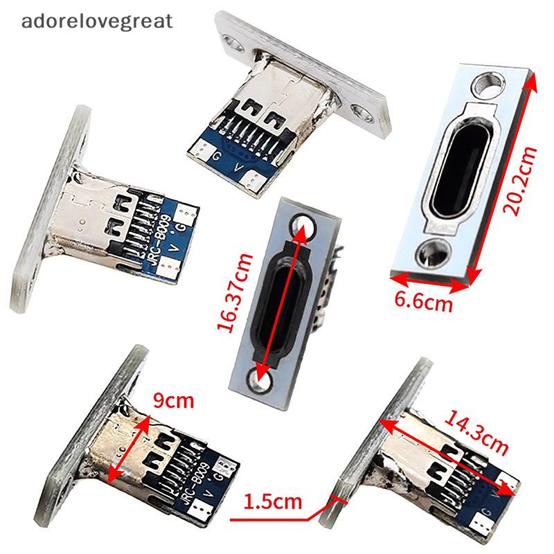 Alt ชาร์จพอร์ต USB Type C ซ็อกเก็ต 2Pin 2P 4P กันน้ํา Strip Line Of Solder Joint หญิงเชื่อมต่อแจ็ค DRG