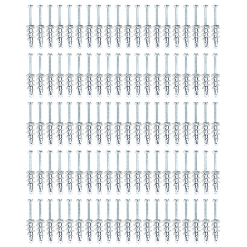 Seve อเนกประสงค์ Drywall สกรู Anchors ชุด Hollow Wall Anchors สกรูชุดสกรู Drywall สําหรับแขวนตกแต่งช