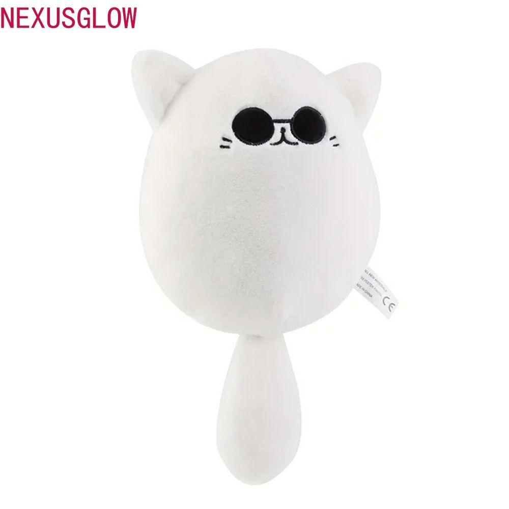 Nexusglow Gojo Cat Plush, ตุ๊กตาสัตว์แว่นตากันแดด Satoru Gojo Plush, ตุ๊กตาหมอนอะนิเมะ 30 ซม.Plushie