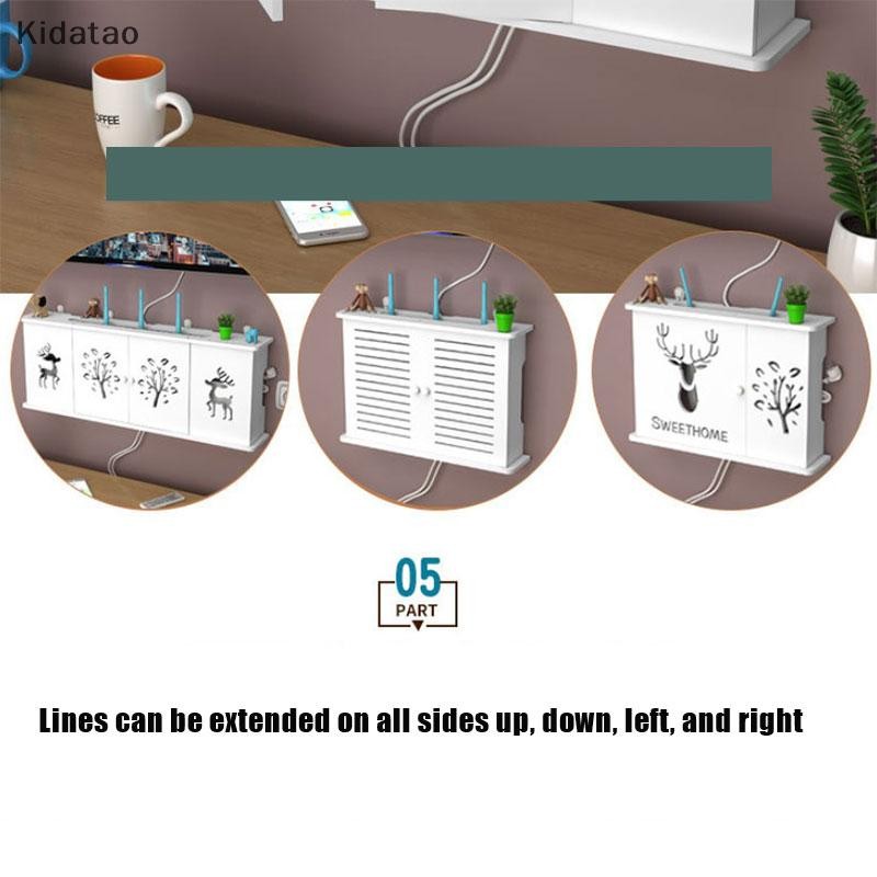 Kidatao กล่องเก็บชั้นวางเราเตอร์ไร้สาย Wifi ขนาดใหญ่ Cable Power Plus Wire ใหม่ - รูปที่ 5