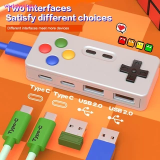 Vhdd 4in1 Gamepad Modelling HUB ตัวควบคุมเกมคอมพิวเตอร์ USB Type-C USB-C อะแดปเตอร์อินเทอร์เฟซสําหรับแล็ปท็อป PC เมาส์คีย์บอร์ด U-Disk TH