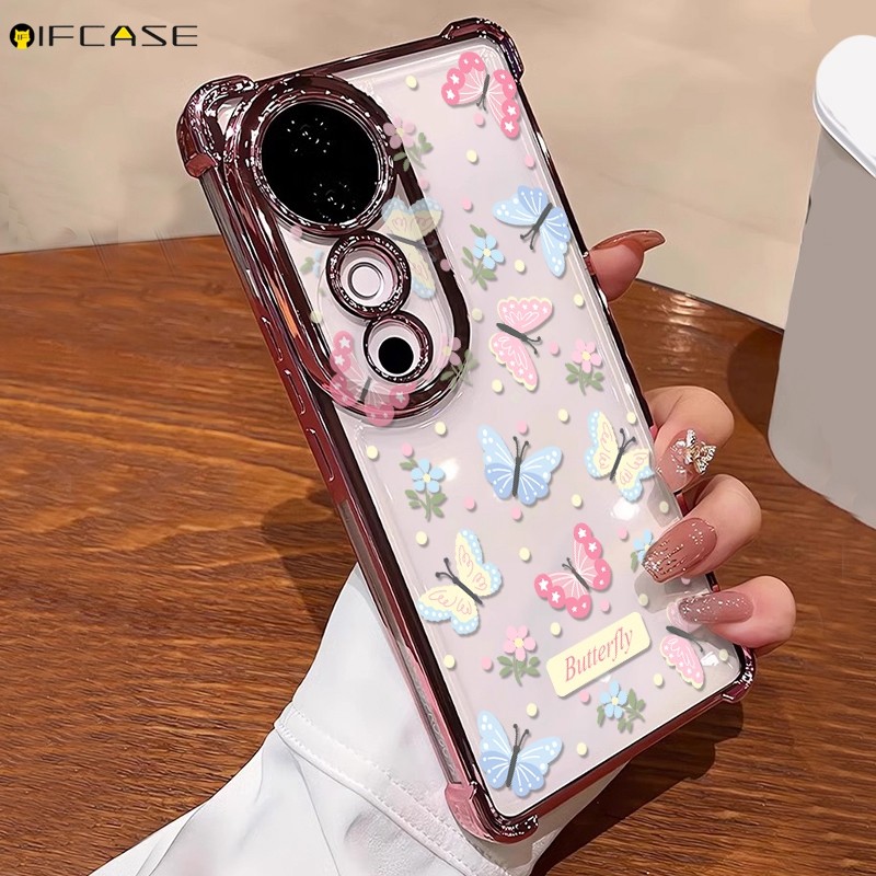 สําหรับ Huawei Pura 70 P60 P50 P40 P30 P70 Pro Plus Ultra เคสโทรศัพท์สีสันผีเสื้อดอกไม้ดอกไม้น่ารักการ์ตูน Polka Dot หรูหราโปร่งใสนุ่มกรณีปกหลัง ราคา ถูกที่สุด ดีลบีเคเค แกลเลอรีภาพที่ 5