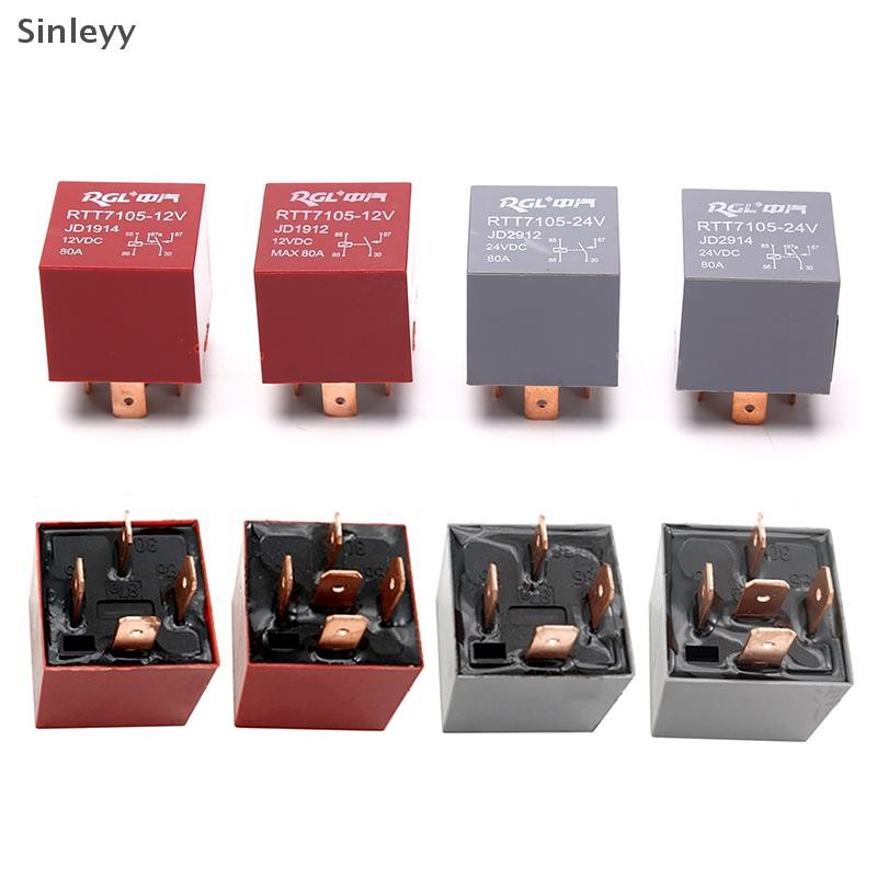 NLE กันน้ํา Heavy Duty รีเลย์ 4/5Pin 24V 12V 80A ไฟหน้ารถยนต์รีเลย์ N